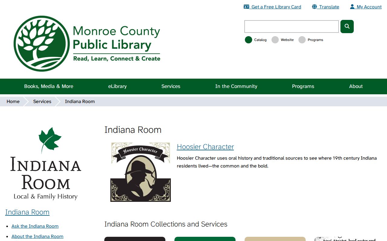 MCPL resources for the Bloomington residents directory